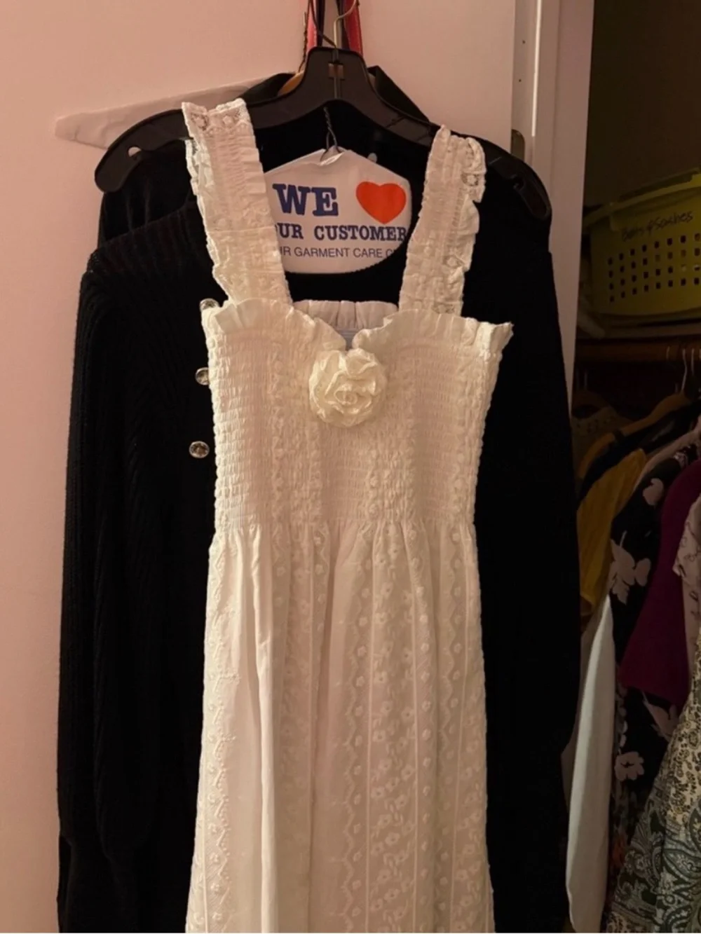 Hill House The Rosetta Nap Dress in White Broderie Voile - Picture 2 of 8